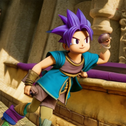 dragon quest movie, ray - tracing, amazing animated, high quality, without text