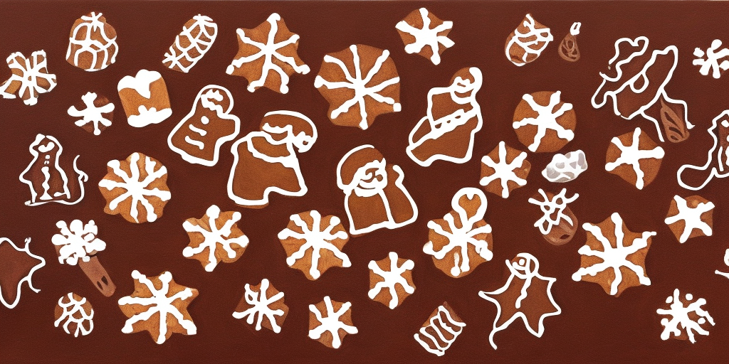 a painting of Gingerbread chocolate 