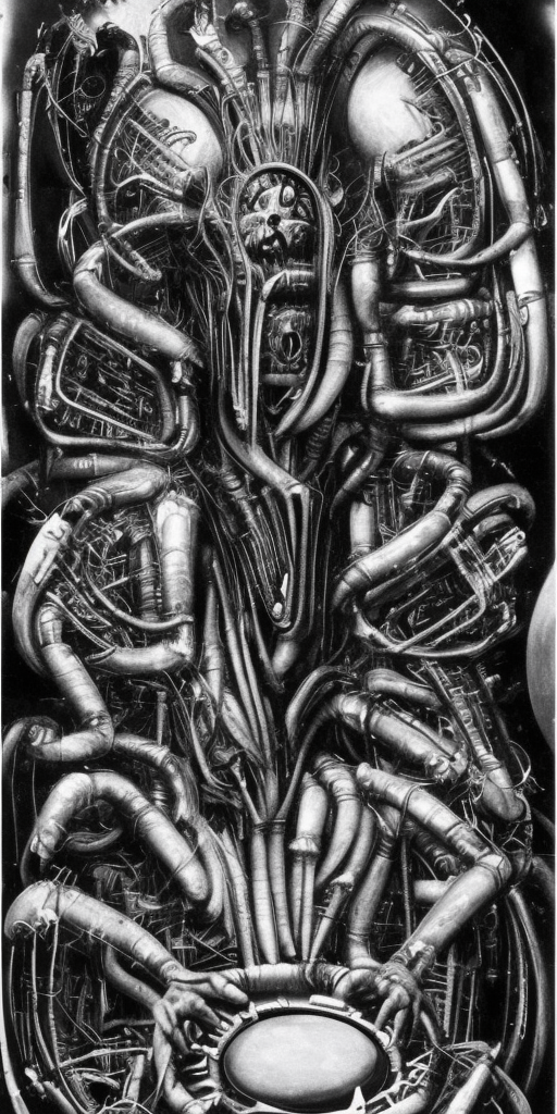 a H.R. Giger of Exploding drummers and cosmic keyboardists