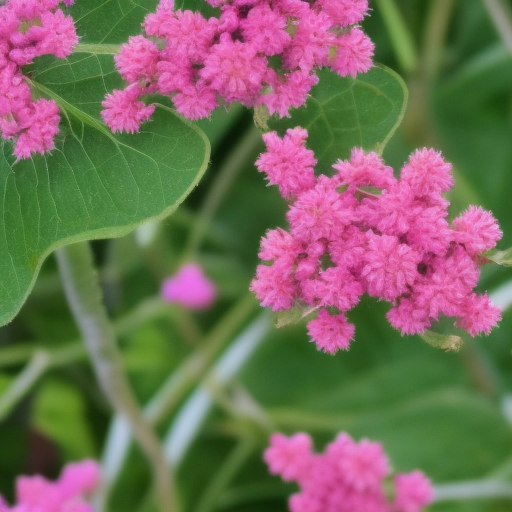 It is a sweet-smelling plant, it has pink flowers and it's leaves are burnt and used as insect repellent