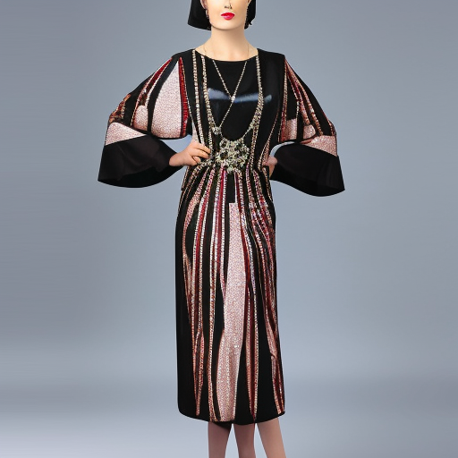emperor's retinue female art deco clothing