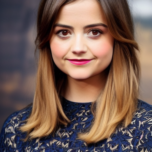 Jenna Coleman with blonde hair