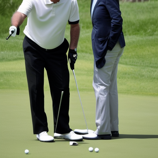 Joe Biden playing golf with Emperor Palpatine