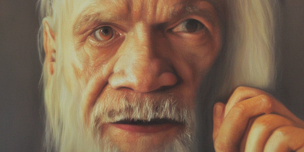 a oil painting of being john malkovich
