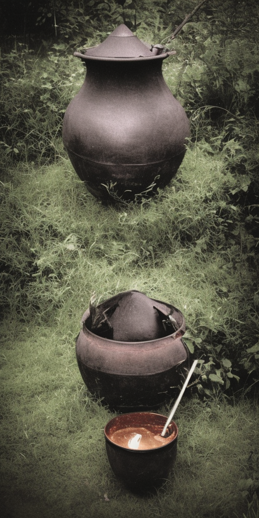 a photo of a Witch's cauldron