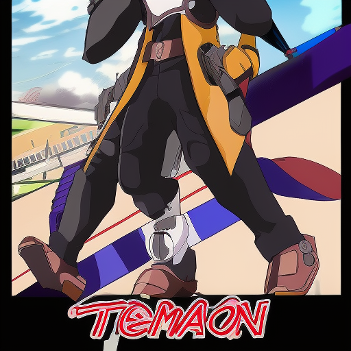 A man, detonator orgun anime style