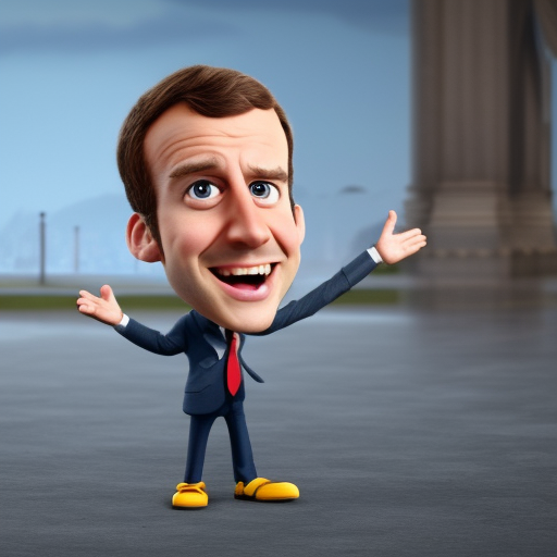 Emmanuel Macron cute caricature as a pixar disney character from 2 0 0 9 unreal engine octane render 3 d render photorealistic