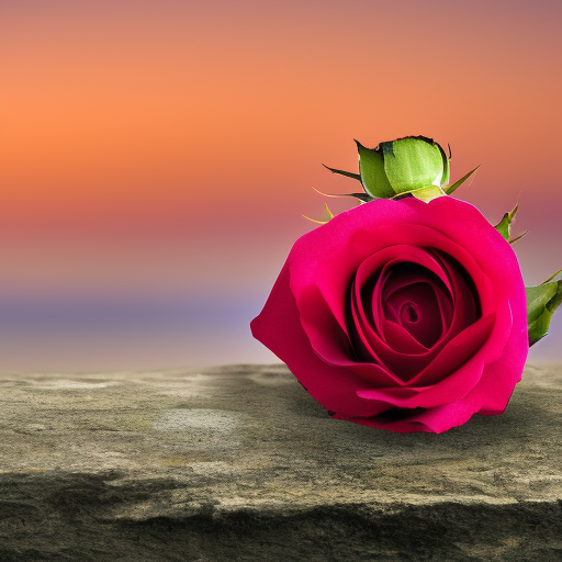 a dead rose in the moonlight with vibrant colors and subtle background scenery in 8k ultra HD