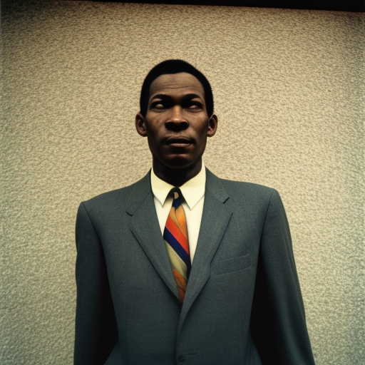 African American man in a suit, no blur, 4 k resolution, ultra detailed by william eggleston