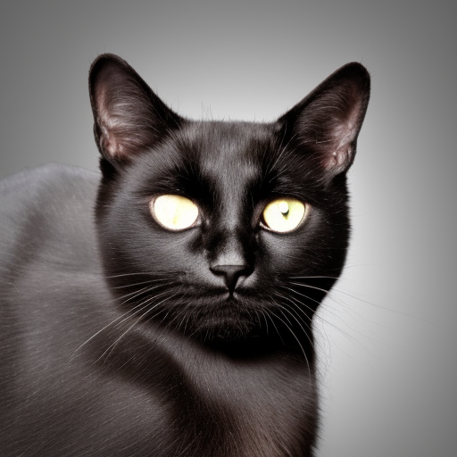 Black cat, realistic, 8k