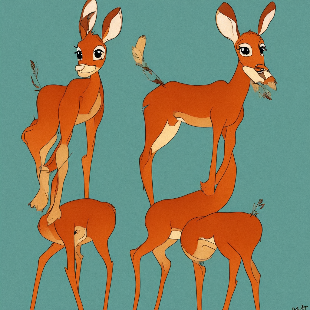 a drawing of Bambi Goreng #1 (2008-2012)