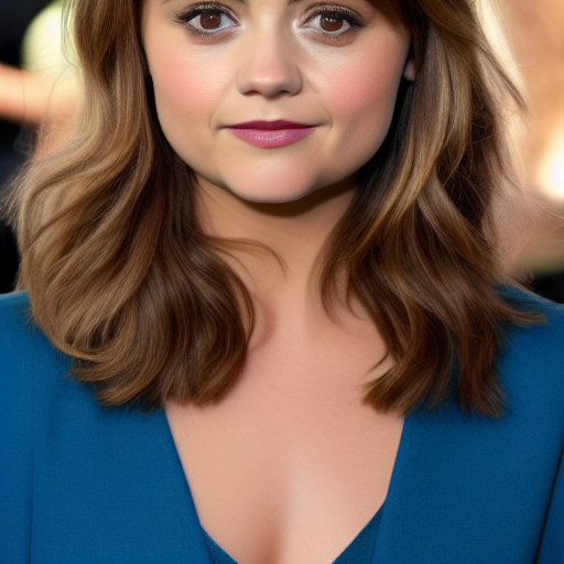 Jenna Coleman with blonde hair