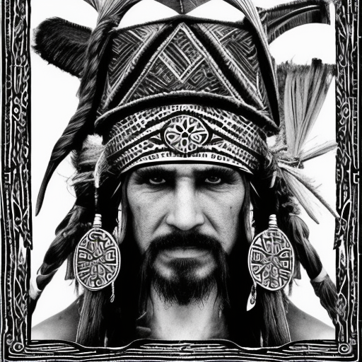 tribal pirat, black and white, noukatek