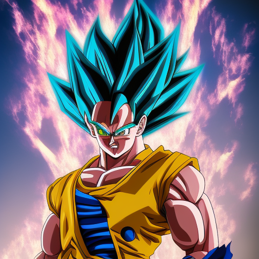 Super Saiyan 3 Vegeta wearing epic outfit from a different galaxy, artststion, detailed, 4k, octane render