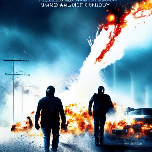 Micheal bay movie poster, explosions