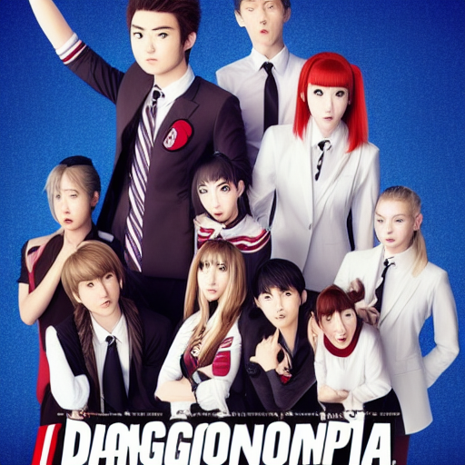 Live action Danganronpa, netflix series poster