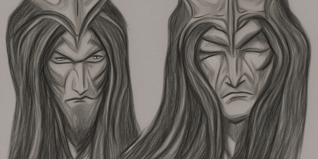 a drawing of Melkor