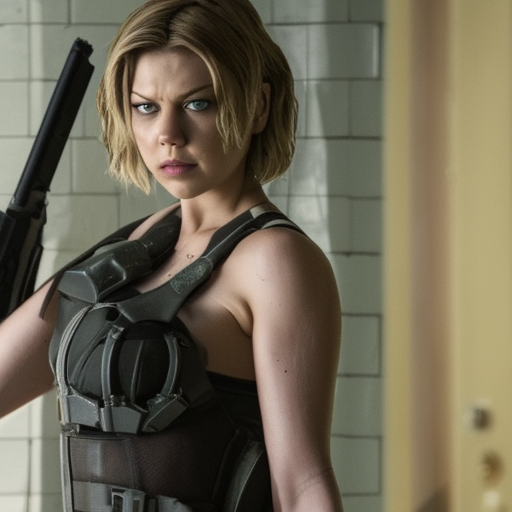 Blonde Lauren Cohan as Alice Resident Evil The Final Chapter