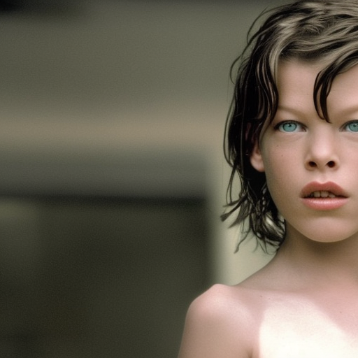 young milla jovovich as Maggie Rhee