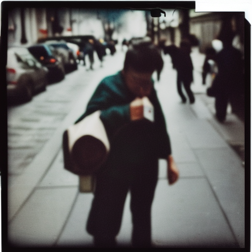 Candid Street Photography. Polaroid I-Type Film