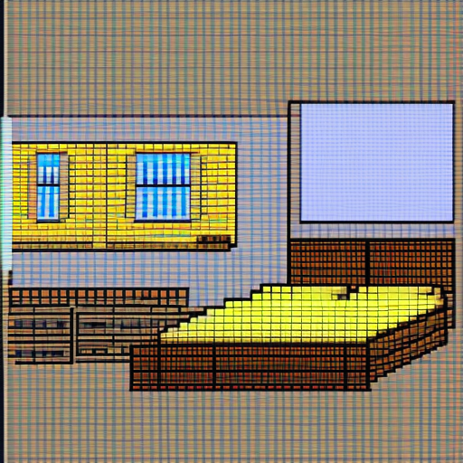 pixel art bedroom