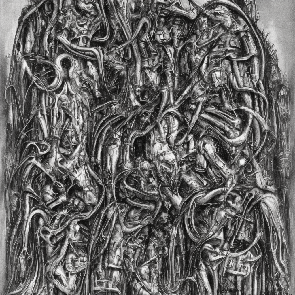 a H.R. Giger of the way to Bethlehem
