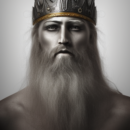 powerful magical ancient king ultra-realistic portrait cinematic lighting 80mm lens, 8k, photography bokeh