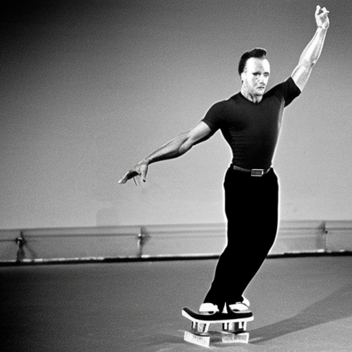 Arnold sobre patines