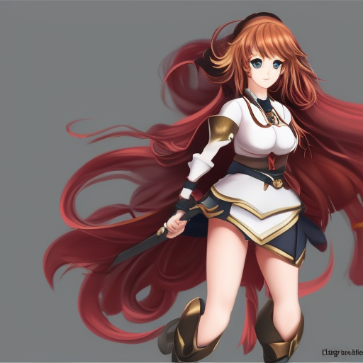 1girl, bow, Langrisser mobile(style), realistic, full body, hide hands