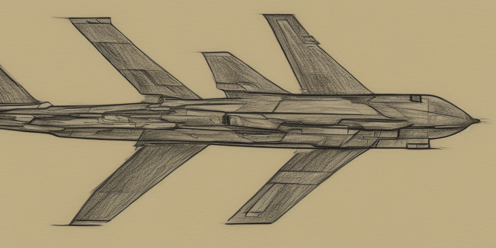 a drawing of a Double spaceship half