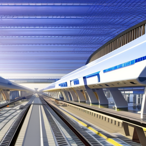 futuristic realistic Main railway station, landscaping, high speed trains on their railways, high resolution, blue sky, moons, railway platforms , Passengers,ultra details, 4k