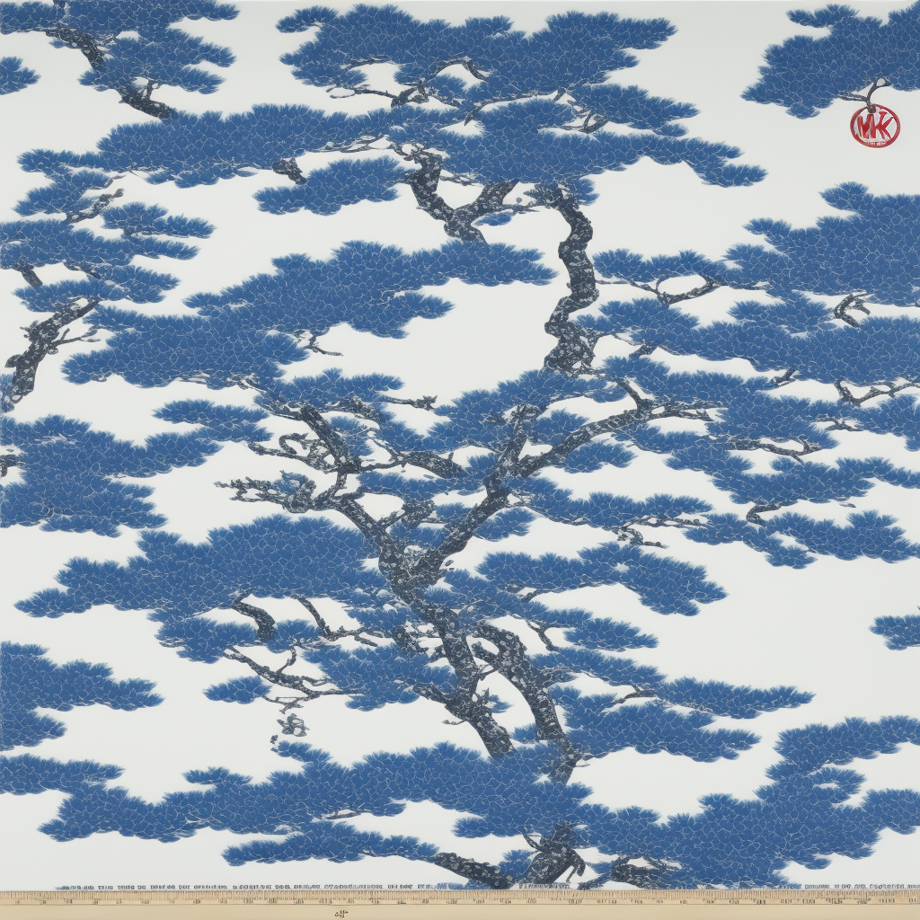  Michael Kors, pen blue Japanese landscape High quality engraving 