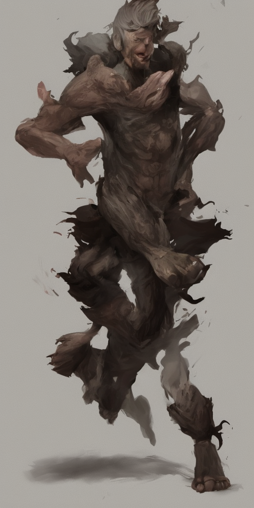 a artstation of Run, keep running, keep breathing, keep breathing! If we're honest: He doesn't appear like that anymore, he lets us perform, uses us as figures who, without having to show himself, are supposed to show his strength, greatness after carrion.