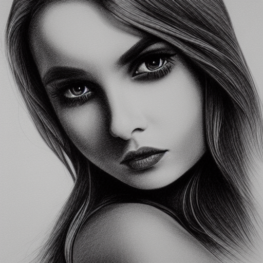  black and white pencil illustration high quality