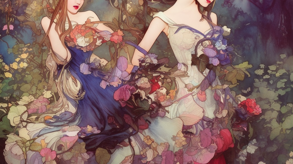 a beautiful insanely intricate watercolor painting of alice in wonderland, reflexions, colorfull, by william turner art, by greg rutkowski, by alphonse mucha, by james jean, by rossdraws, by frank franzzeta, by sakimichan, trending on artstation, insanely detailed, masterpiece,