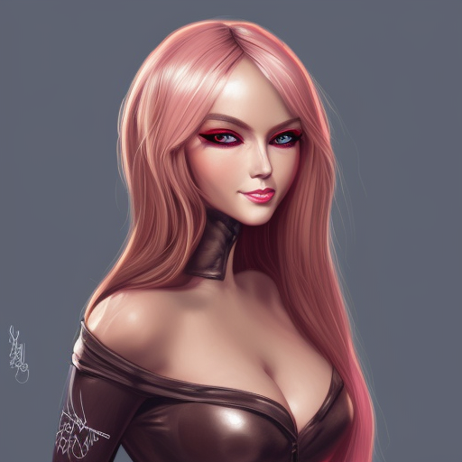portrait, curvy anthropomorphic cat woman, long pink hair, cute, intricate, detailed, realistic, female anthro character, highly detailed, digital painting, artstation, concept art, smooth, sharp focus, illustration