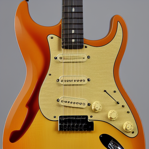 Detailed image of an 11-string Fender Stratocaster archtop. 8k