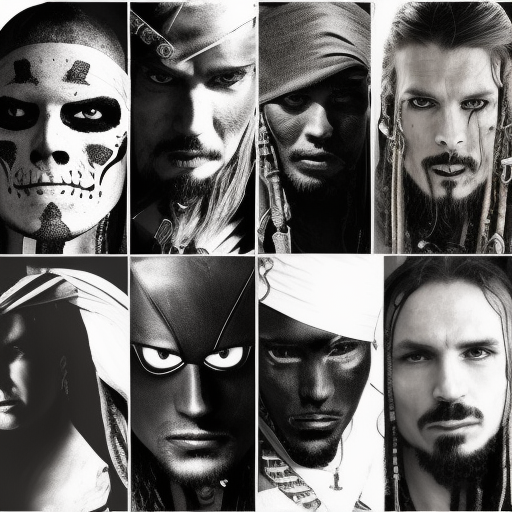 tribe, black and white, pirate, dark, fighter