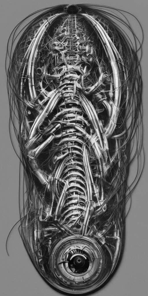 a H.R. Giger of a CD in Camera