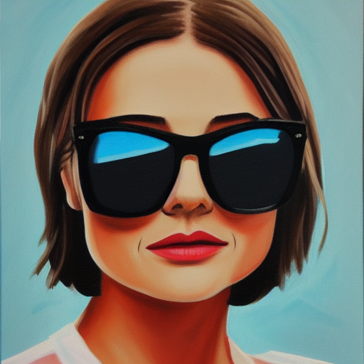 jenna coleman sunglasses painting