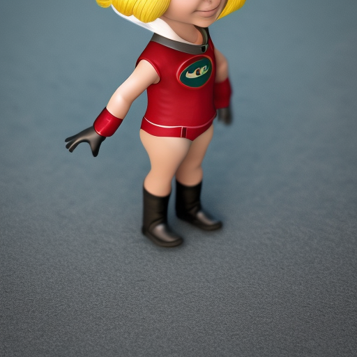 tiny young power girl, 2D, standing, full budy, centralized, funny and sweet, photo realistic, cinematic ,lighting, 8k