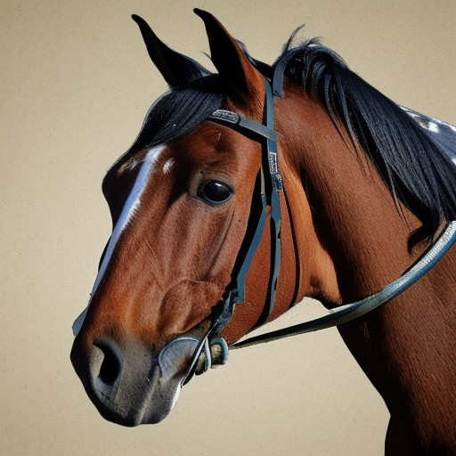 Horse portrait. Obrador cart style2 ultra HD 
