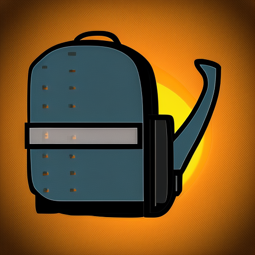 Backpack icon in the style of World of Warcraft