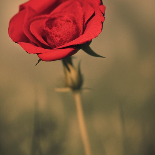 a flower in a wasteland, one single flower, red rose, destroyed swampland,one lone flower, concept art, style of magic the gathering,Blue magical background ultra-realistic portrait cinematic lighting 80mm lens, 8k, photography bokeh