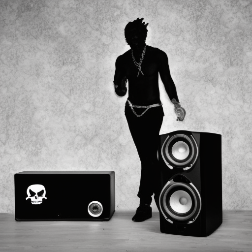 free party, sound system, speaker, black and white, pirate, tribe, spiral