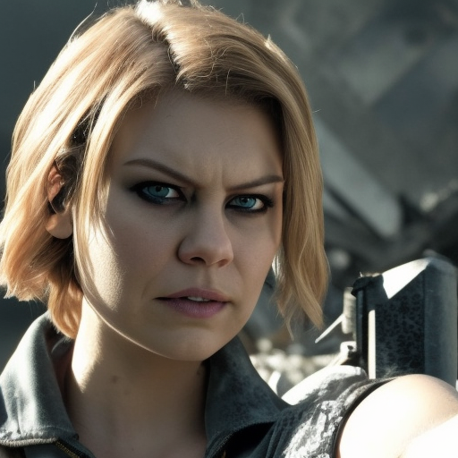 Blonde Lauren Cohan as Alice Resident Evil The Final Chapter