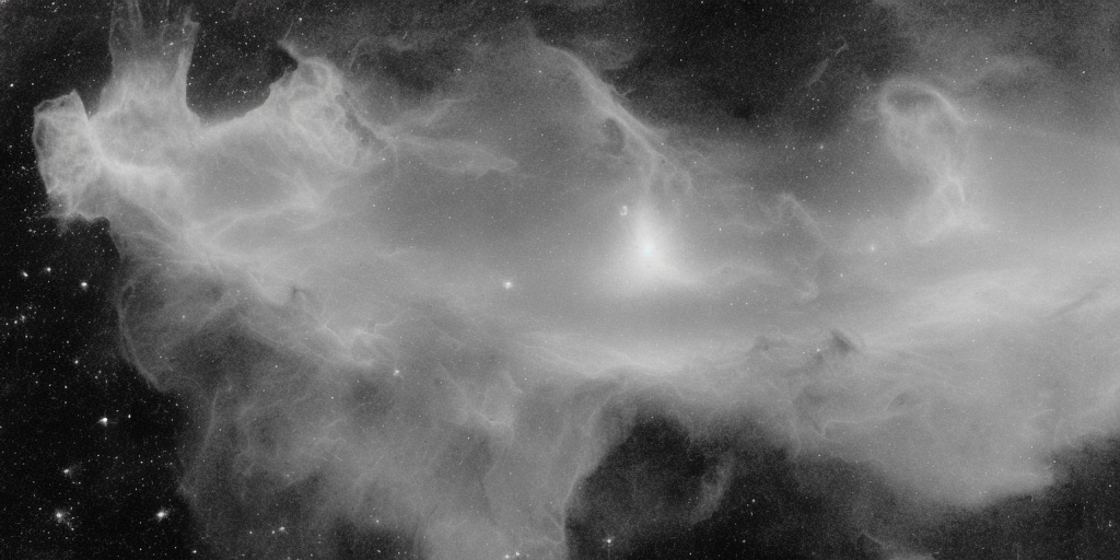 a drawing of Wisps Surrounding the Horsehead Nebula 
