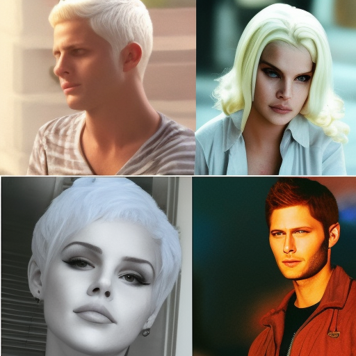 Short White Hair Lana Del Rey as Dean Winchester Supernatural