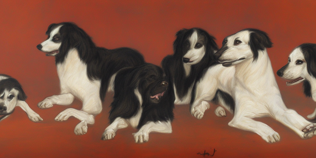 a painting of Cerberus