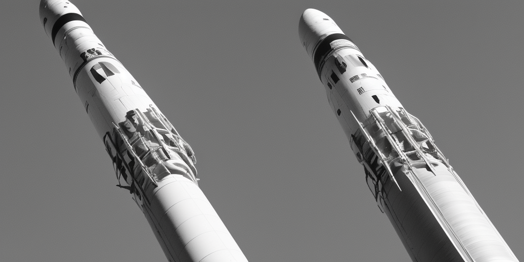 a photo of A rocket and a phallus